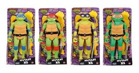 Tartarugas Ninja filme Caos Mutante kit 4 Bonecos 24cm C/ Acessorio Donatello, Michelangelo, Raphael, Leonardo - Sunny