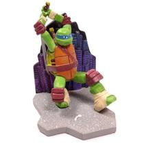 Tartarugas ninjas leonardo enfeite resina aquarios tmnt22-2