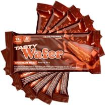 Tasty wafer snacks 50g kit 5 un - adaptogen chocolate belga - sem ad açucar