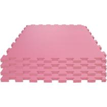 Tatame EVA 1X1M 1CM Rosa KIT com 4 Placas