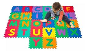 Tatame Eva Infantil Alfabeto Abc 26 Pçs 28x28cm 5mm Emborrachado