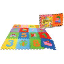 Tatame Infantil Tapete Eva Colorido P/ Bebê Figuras E Numero - Nig Brinquedos
