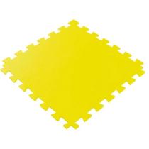 Tatame Tapete EVA 100x100x1cm 10mm Amarelo Emborrachado