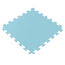 Tatame Tapete EVA 100x100x1cm 10mm Azul Claro Emborrachado