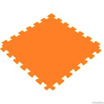 Tatame Tapete EVA 100x100x1cm 10mm Laranja Emborrachado