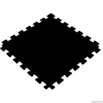 Tatame Tapete EVA 100x100x1cm 10mm Preto Emborrachado
