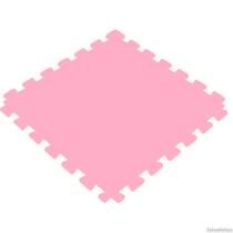 Tatame Tapete EVA 100x100x1cm 10mm Rosa Claro Emborrachado