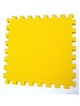 Tatame Tapete EVA Com Borda 50cm X 50cm X 1cm Amarelo