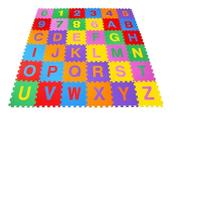 Tatame Tapete Infantil Alfanumérico Colorido 36 Peças 28x28cm 8mm Evamax
