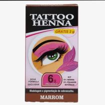 Tattoo Henna Para Sobrancelhas Marron 6g