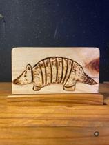 Tatu Bola 3D de madeira Tatu Bola 3D de madeira