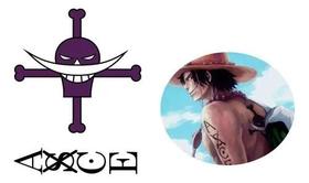Tatuagem Braço E Costas One Piece Ace Modelo