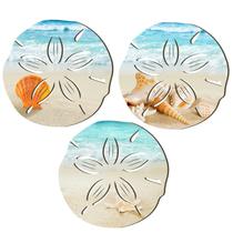 Tatuagem de decoração de parede, 3 peças, tema de praia costeira de verão