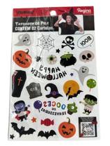 Tatuagem de Pele Halloween C/2 Cartelas Festa Fantasia Tatuagem de Pele Halloween C/2 Cartelas Festa Fantasia