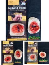 Tatuagem feridas cicatriz falso de Terror Halloween Cosplay Machucados látex Tatuagem feridas cicatriz falso de Terror Halloween Cosplay Machucados látex