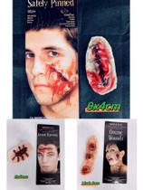 Tatuagem feridas cicatriz falso de Terror Halloween Cosplay Machucados látex Tatuagem feridas cicatriz falso de Terror Halloween Cosplay Machucados látex