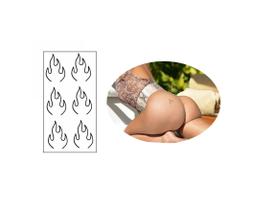 Tatuagem fogo Tatuagem de biquíni Tatuagem íntima feminina