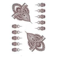 Tatuagem Postiça Adesiva Estilo Henna Mandala e Tribal