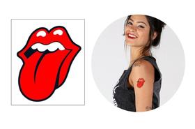 Tatuagem Temp. Rolling Stones Rock - 7x7cm