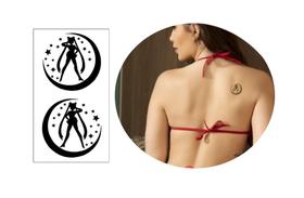 Tatuagem Temp. Sailor Moon Lua Anime 10x6cm