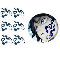 Tatuagem Temporária A4 Cosplay Giyu Tomioka Demon Slayer