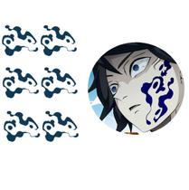 Tatuagem temporária A4 cosplay Giyu Tomioka Demon Slayer
