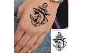 Tatuagem Temporária Âncora Tubarão Pirata Mar Marinheiros - 3I