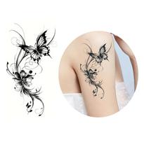 Tatuagem Temporária Arte De Borboletas Modelo