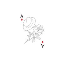 Tatuagem temporária baralho umbanda maria navalha