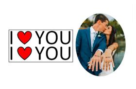 Tatuagem Temporária Casamento Noivo Noiva Dupla Ilove You Tatuagem Temporária Casamento Noivo Noiva Dupla Ilove You