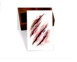 Tatuagem Temporária Cicatriz Dark Delicada Pequena