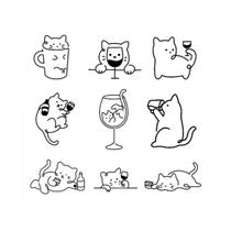 Tatuagem Temporária De Gatinho Fofo À Prova d'Água Semi-Permanente Dura 15 Dias Nova Tecnologia Tatuagem Temporária De Gatinho Fofo À Prova d'Água Semi-Permanente Dura 15 Dias Nova Tecnologia