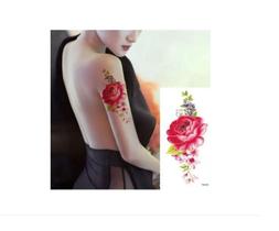Tatuagem Temporária Delicada Com 20 Cm Flor Floral