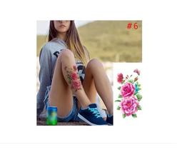 Tatuagem Temporária Delicada Com 20 Cm Floral rosa