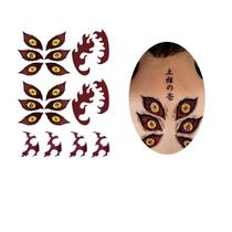 Tatuagem temporária Demon Slayer folha A4 cosplay Tatuagem temporária Demon Slayer folha A4 cosplay