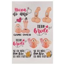 Tatuagem Temporária Despedida de Solteira Noiva do Ano 10 Desenhos Divertidos e Ousados Tatuagem Temporária Despedida de Solteira Noiva do Ano 10 Desenhos Divertidos e Ousados