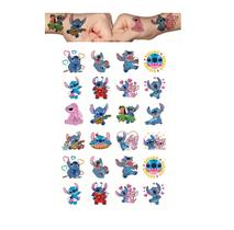 Tatuagem temporária folha A4 infantil aniversário Stitch Tatuagem temporária folha A4 infantil aniversário Stitch