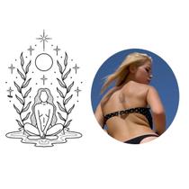 Tatuagem Temporária Iemanjá Mar Crença Religiosa Tatuagem Temporária Iemanjá Mar Crença Religiosa