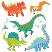 Tatuagem Temporária Infantil - Dinossauros - Tatufun