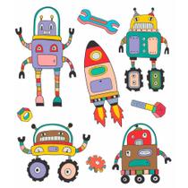 Tatuagem Temporária Infantil - Robôs - Tatufun