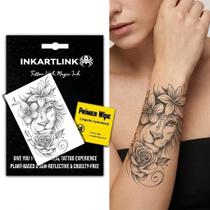 Tatuagem Temporária INKARTLINK Leão à Prova d'Água Realista Tatuagem Temporária INKARTLINK Leão à Prova d'Água Realista