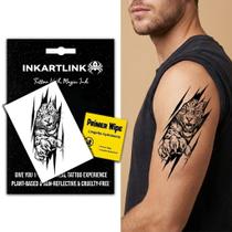 Tatuagem Temporária INKARTLINK Leopardo Impermeável Realista Tatuagem Temporária INKARTLINK Leopardo Impermeável Realista