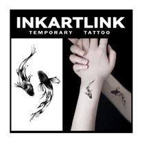 Tatuagem Temporária INKARTLINK Yin Yang - 3 Folhas Tatuagem Temporária INKARTLINK Yin Yang - 3 Folhas