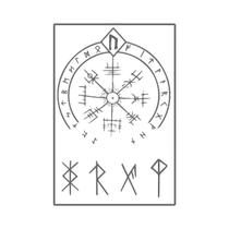 Tatuagem Temporária Inspirada Nos Vikings Nórdicos Com Design De Bússola Circular Inkartlink Tatuagem Temporária Inspirada Nos Vikings Nórdicos Com Design De Bússola Circular Inkartlink