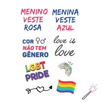 Tatuagem Temporária LGBTQIAPN+ Estampa:LC22 Tatuagem Temporária LGBTQIAPN+ Estampa:LC22