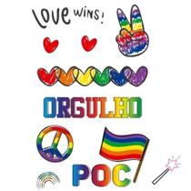Tatuagem Temporária LGBTQIAPN+ Estampa:LC23 Tatuagem Temporária LGBTQIAPN+ Estampa:LC23