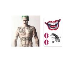 Tatuagem Temporária Modelos Coringa Cosplay Tatuagem Temporária Modelos Coringa Cosplay