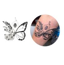 Tatuagem temporária mulher asas borboleta Tatuagem temporária mulher asas borboleta