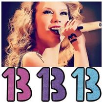 Tatuagem Temporária Taylor Swift 13 Kit Com 3 Roxo Rosa ul