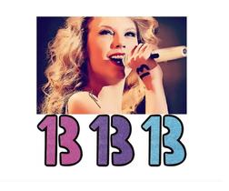 Tatuagem Temporária Taylor Swift 13 Kit Com 3 Roxo Rosa ul